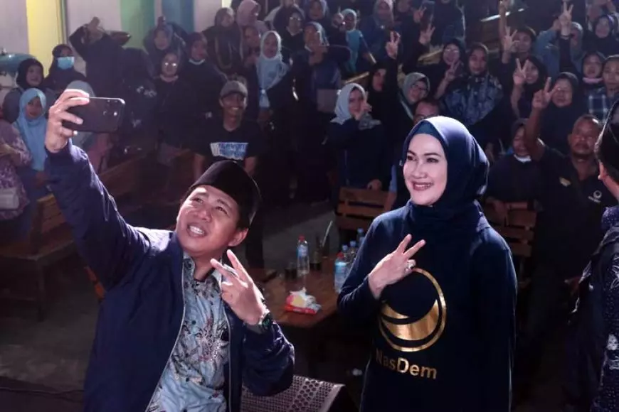 Lita Machfud Arifin dan Zakaria Dimas Kampanye Bersama di Sidoarjo