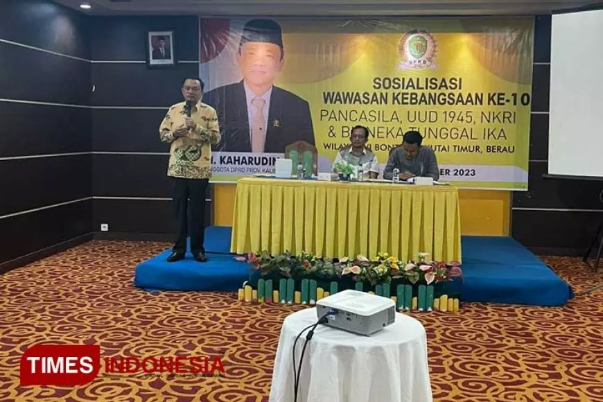 Kuatkan 4 Pilar Kebangsaan, Anggota DPRD Kaltim Kaharuddin Jafar Gelar Sosbang