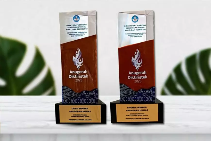 Humas dan IP UNJ Raih Gold dan Bronze Winner Pada Anugerah Diktiristek 2023
