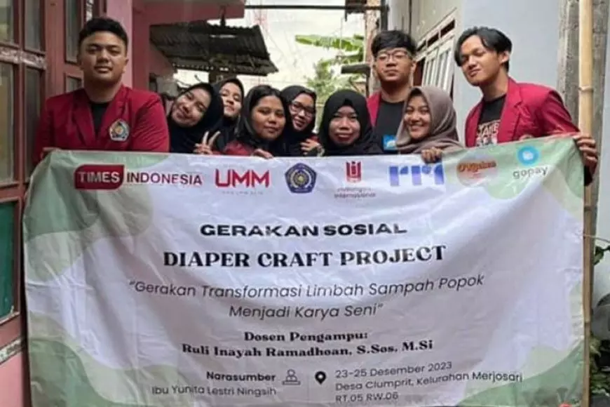 Perangi Limbah Popok Bekas, Mahasiswa HI UMM Kampanyekan Gerakan DiaperCraft