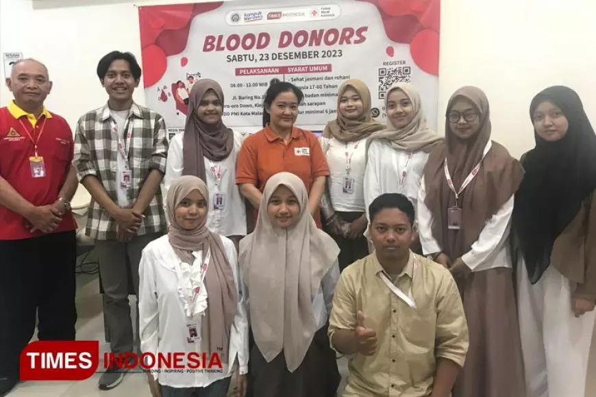 Mengasah Empati, Mahasiswa Magang UM di TIMES Indonesia Ajak Pemuda Giat Donor Darah