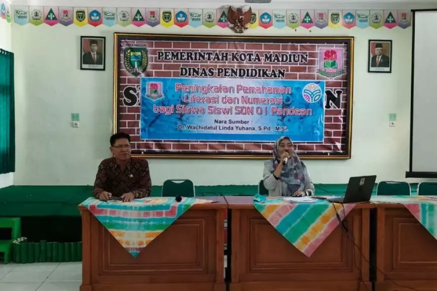 SDN 01 Pandean Kota Madiun Bersama Dosen UNIPMA Giatkan Literasi bagi Peserta Didik 