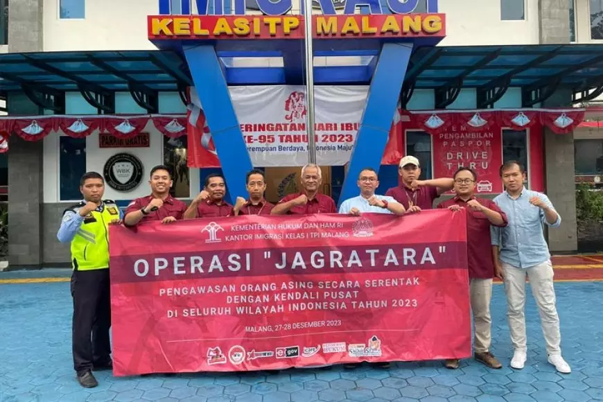 Kantor Imigrasi Malang Aktif Operasi Jagratara Jelang Pemilu 2024 dan Nataru 2024