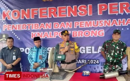 Polresta Magelang Musnahkan Knalpot Brong