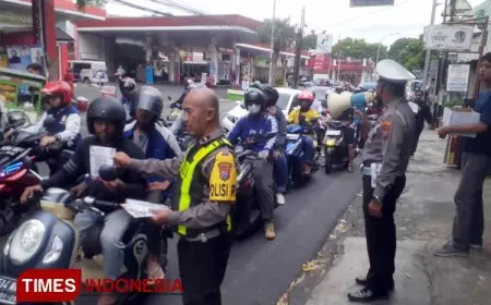 Zero Knalpot Brong, Polresta Malang Kota Sebar Brosur dan Inspeksi Bengkel