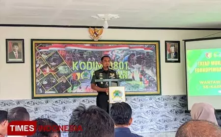 Dandim 0801 Pacitan Ajak Wartawan Jaga Suasana Kondusif Jelang Pemilu 2024