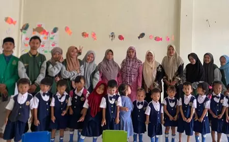 Bantu Pembelajaran PAUD, Mahasiswa KKN Kreatif Buat Media dari Bahan Bekas Pakai