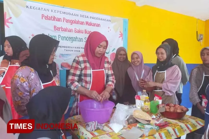 Karang Taruna bersama Mahasiswa KKM UIN Malang Gelar Pelatihan Pengolahan Makanan Berbahan Ikan