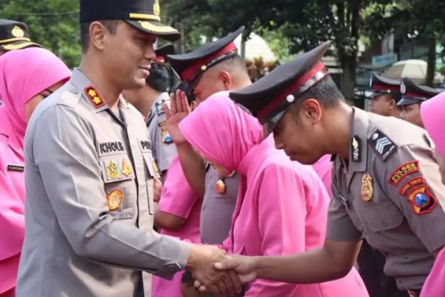 75 Personel Naik Pangkat, Kapolres Malang Apresiasi Pengabdian Anggota