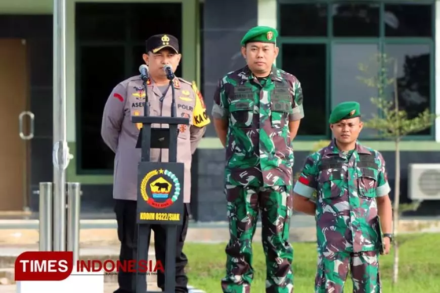 Kapolres Siak: Polri TNI Sinergi Wujudkan Pemilu Damai