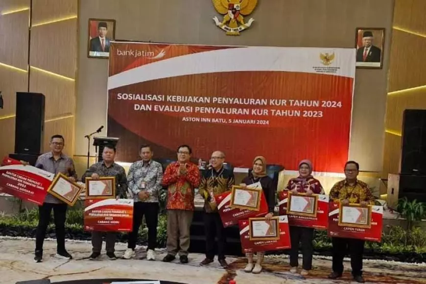Membanggakan, Bank Jatim Cabang Sidoarjo Peringkat Pertama Penyaluran KUR Terbanyak di Jawa Timur