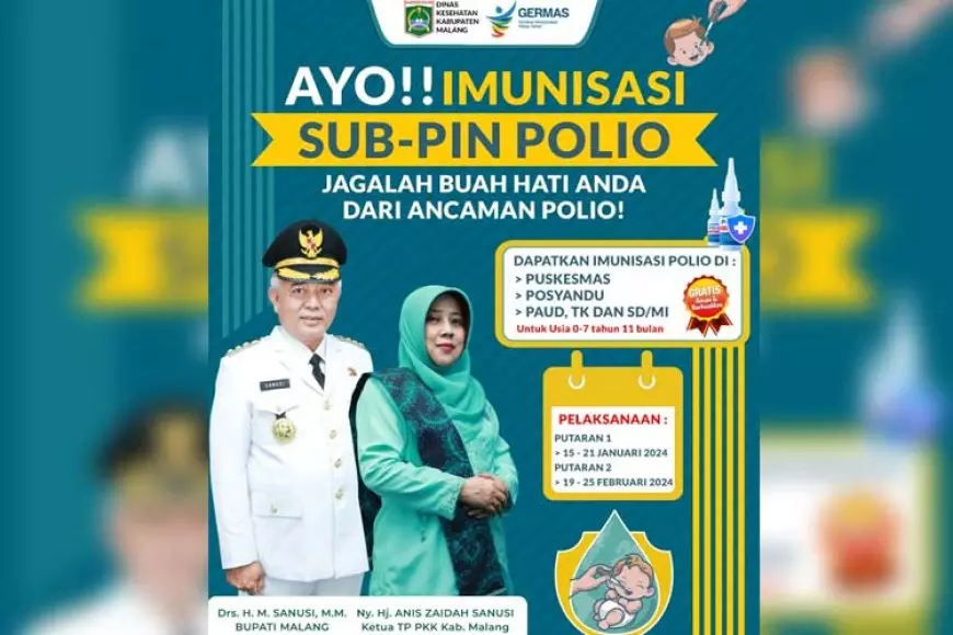 Antisipasi Polio, Layanan Imunisasi Sub PIN Polio Diperluas untuk Anak Usia 0&#45;7 Tahun