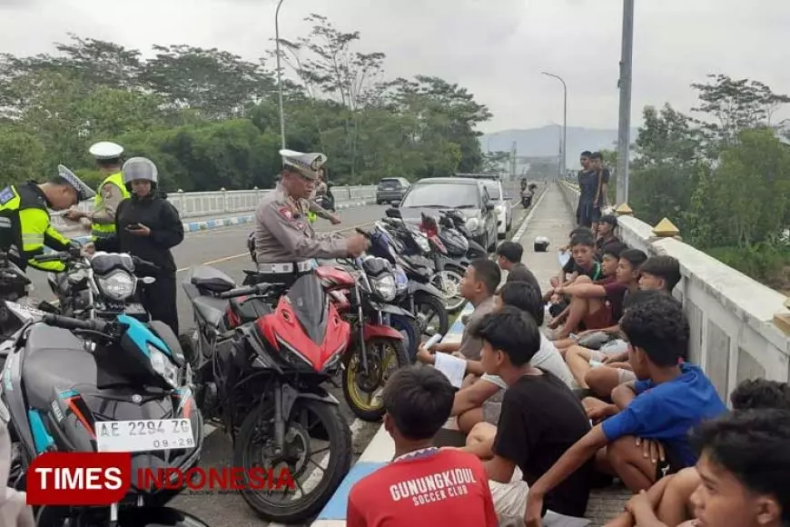 Sikat Balap Liar, Polres Pacitan Tindak Pelaku dan Amankan Sejumlah Motor