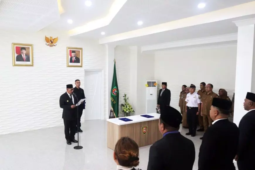 Gubernur Maluku Lantik Sejumlah Pejabat Pimpinan Tinggi Pratama dan Pejabat Administrator