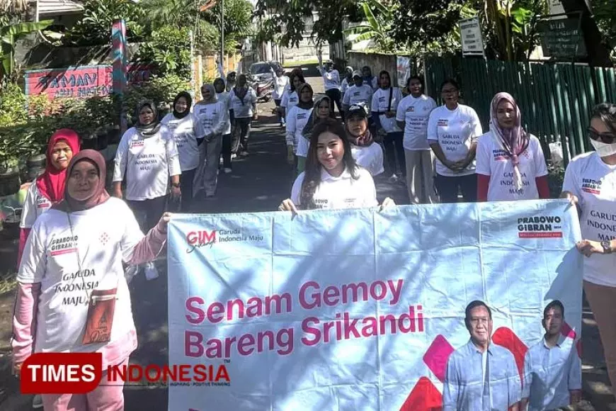 Senam Sehat dan Bagi Susu: Dukungan Relawan GIM untuk Prabowo&#45;Gibran