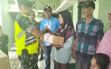 Semarakkan Bulan Bakti TNI-Polri 2024, Kodim 0812 Lamongan Distribusikan Sembako