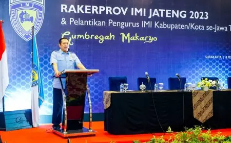 Buka Rakerprov IMI Jawa Tengah, Ketua Umum IMI  Dorong Peningkatan Prestasi Atlet Balap