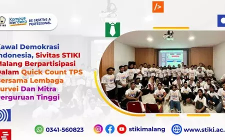 Kawal Demokrasi Indonesia, Sivitas STIKI Malang Berpartisipasi Dalam Quick Count TPS Bersama Lembaga Survei dan Mitra Perguruan Tinggi