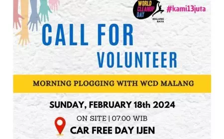 Hari Peduli Sampah Nasional, WCD Malang Raya Bakal Gelar Morning Plogging 