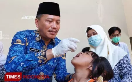 174.234 Anak Di Banyuwangi Mulai Mendapat Tetes Vaksin Polio Kedua