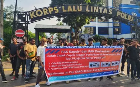 Marak Praktik Percaloan Pembuatan SIM di Wilayah POLDA DIY, Mahasiswa Minta Dir Lantas Dicopot