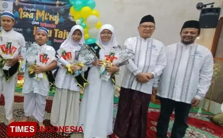 Peringatan Isra Mi'raj, TPQ Al-Haq Gelar Wisuda Ilmu Tajwid 