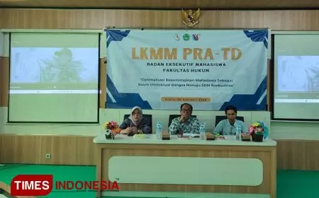 Tanamkan Jiwa Kepemimpinan, Fakultas Hukum Unisla Gembleng Mahasiswa melalui LKKM TD