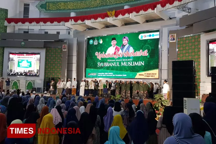 Unisma Bersholawat Bersama Syubbanul Muslimin, Lahirkan Generasi Robbani Berjiwa Qur'ani
