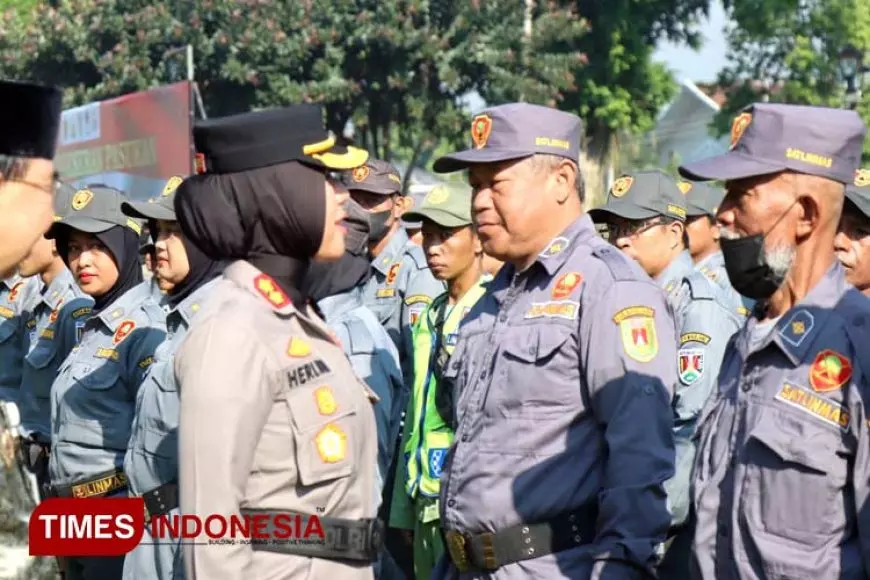 Polres Magelang Kota Gelar Apel Pergeseran Pasukan Pengamanan Pemilu 2024
