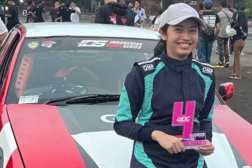 Putri Ketua MPR RI Sabet Juara Indonesia Drift Series  IIMS 2024