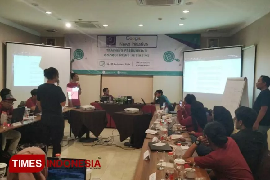 Tekan Penyebaran Hoaks, Puluhan Jurnalis Ikuti Pelatihan Prebunking AJI Kediri &#45; GNI