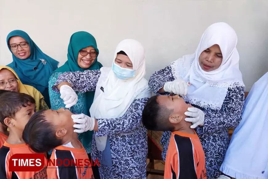 Tuntaskan Target Vaksinasi, Sweeping Sub PIN Polio di Banyuwangi Mulai Bergerak