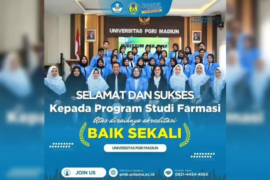 Top, Prodi Farmasi UNIPMA Madiun Raih Akreditasi Baik Sekali