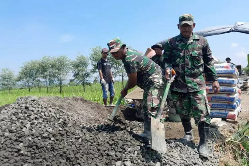 Basuki dan Agusno, Duo Bersaudara Diterjunkan untuk Rampungkan Sasaran Fisik TMMD  