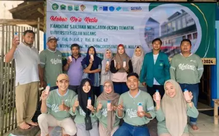 Tingkatkan Nilai Jual Susu Sapi, Mahasiswa KSM-T Unisma Malang Gelar Pelatihan Membuat Yoghrut