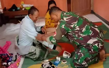 Warga Sambut Antusias Layanan Tim Kesehatan TMMD Kodim 0617 Majalengka