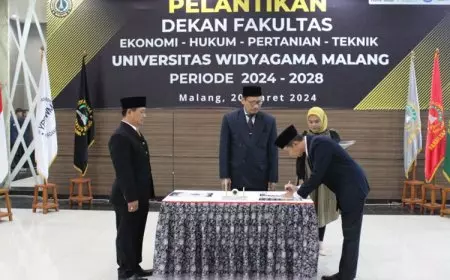 Selamat, Dekan Baru UWG Malang Masa Jabatan 2024-2028 Dilantik