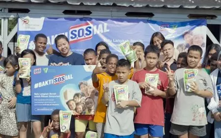 SOS Ciptakan Satu Langkah Bersih di Panti Asuhan