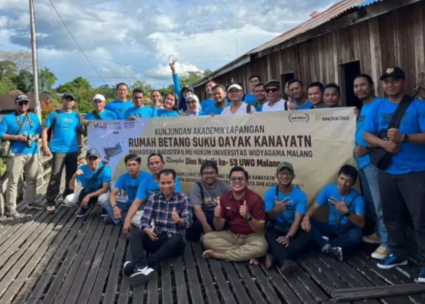 Kunjungan Akademik Lapangan MIH UWG di Rumah Betang Suku Dayak Kanayatn Pontianak Menjadi Pembelajaran Berharga