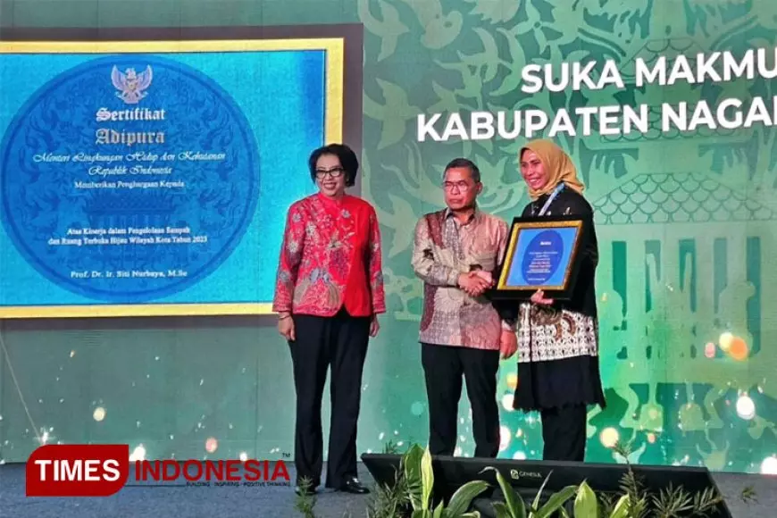 Perdana, Nagan Raya Aceh Raih Penghargaan Adipura dari KLHK RI