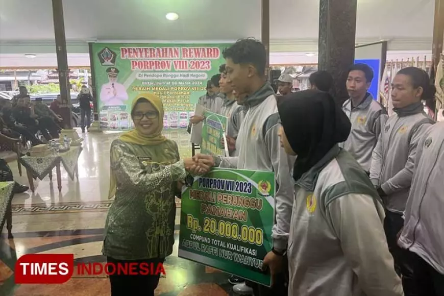 Bupati Blitar Berikan Apresiasi kepada Atlet Porprov Kontingen Kabupaten Blitar