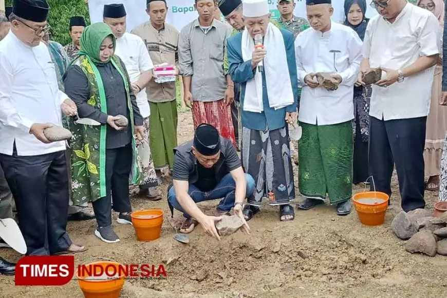 Bupati Ponorogo Letakkan Batu Pertama Pembangunan MTs dan MA Ponpes Hasanul Hidayah