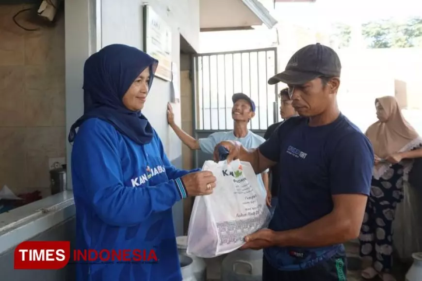 KAN Jabung Syariah Jatim Bagikan 2000 Paket Sembako