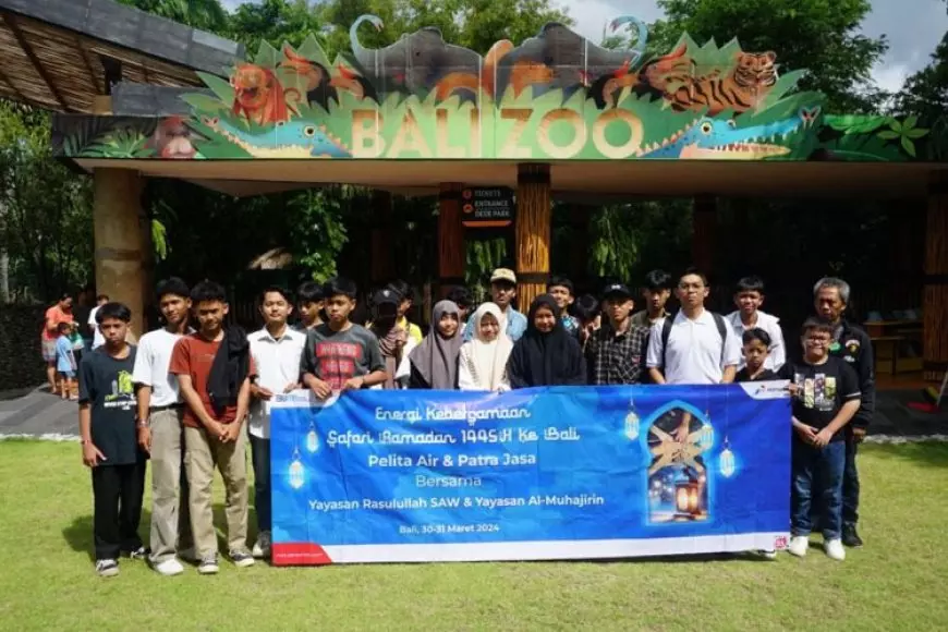 Pelita Air dan Patra Jasa Ajak Panti Asuhan Safari Ramadan ke Bali