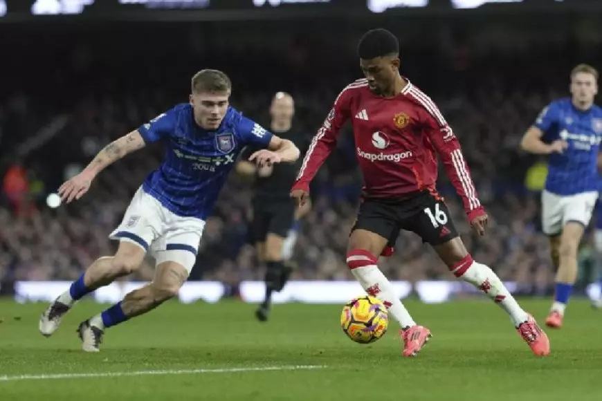 Debut Ruben Amorim di Manchester United Berakhir Imbang 1-1 Lawan Ipswich