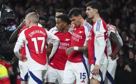 Arsenal Tundukkan Manchester United 2-0 di Emirates Stadium