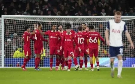 Liverpool Makin Kokoh di Puncak Klasemen Usai Kalahkan Tottenham dengan Skor 6-3