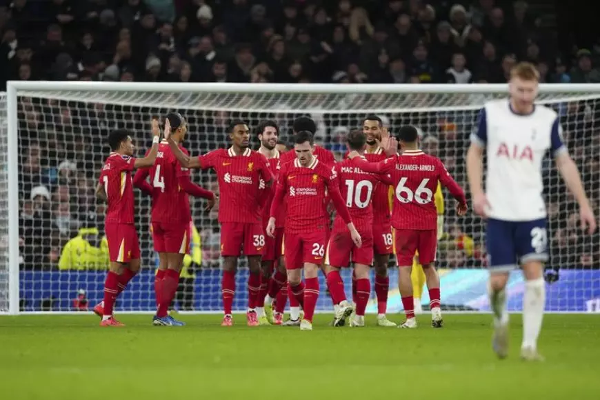 Liverpool Makin Kokoh di Puncak Klasemen Usai Kalahkan Tottenham dengan Skor 6-3