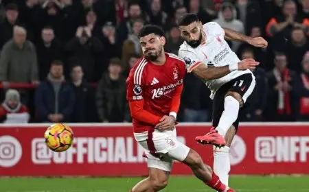 Liverpool Tertahan oleh Nottingham Forest di Liga Inggris