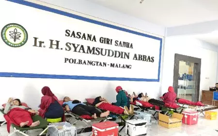 Peduli Sesama, Polbangtan Malang Gelar Donor Darah